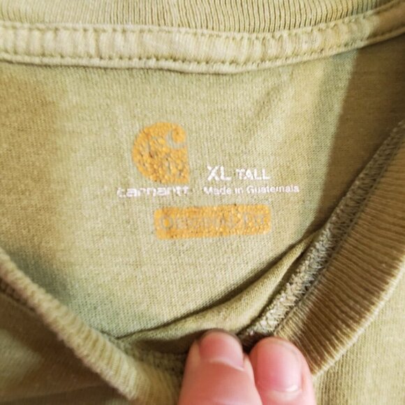 Carhartt Shirt Mens XL Tall Short Sleeve Crew Neck Outdoors Loose Fit Casual - Picture 7 of 11